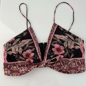 Alice + Olivia Black and Pink Bralette